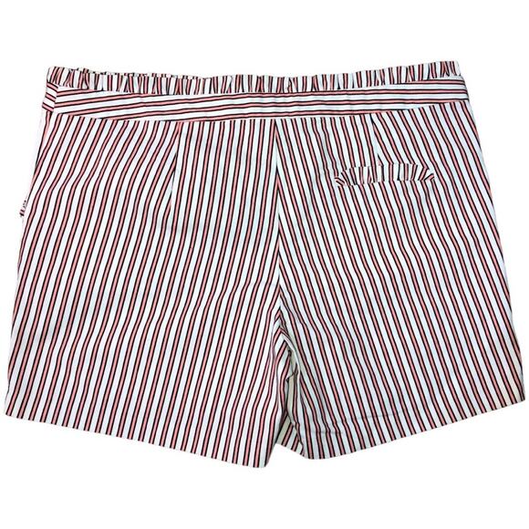 JADE by Melody Tam Striped Ruffle Trimmed Shorts 14 NWT - Picture 2 of 7